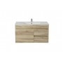 Berge White Oak Wall Hung 900 Cabinet Only